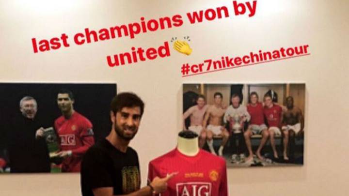 Guiño de un íntimo amigo de Cristiano al Manchester United.