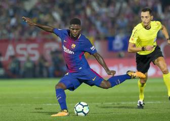 Umtiti recibe el alta y Valverde lo cita para ir al Villamarín