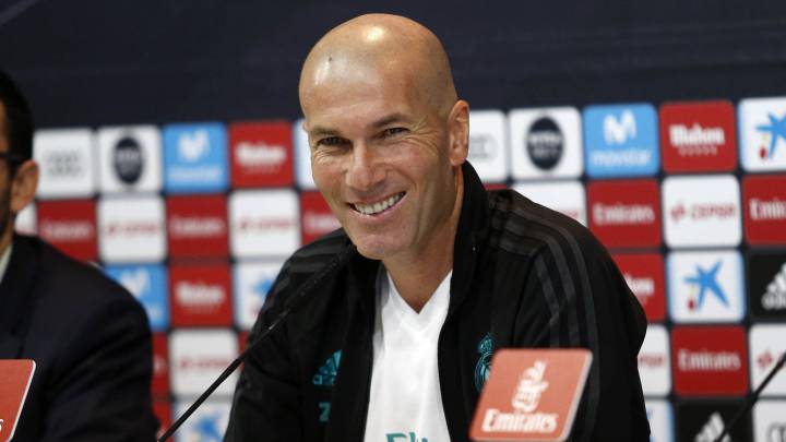 Zidane en rueda de prensa.