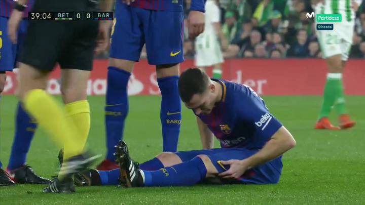 Vermaelen se lesionó ante el Betis: jugó 13 partidos seguidos
