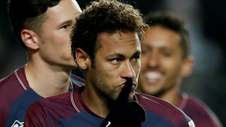 Neymar con el PSG.