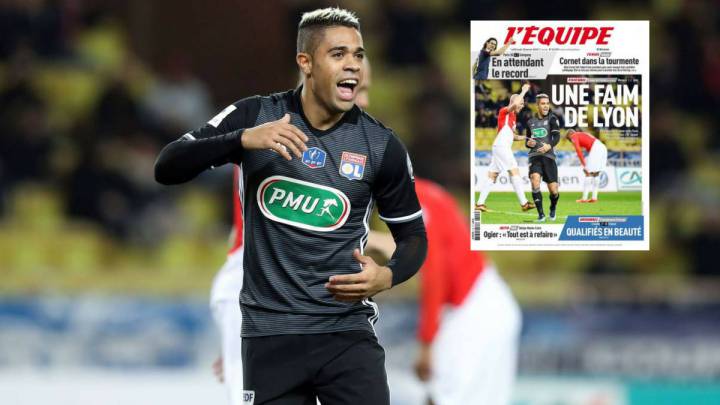 El delantero del Olympique de Lyon, Mariano Díaz, acapara las portadas de Francia.