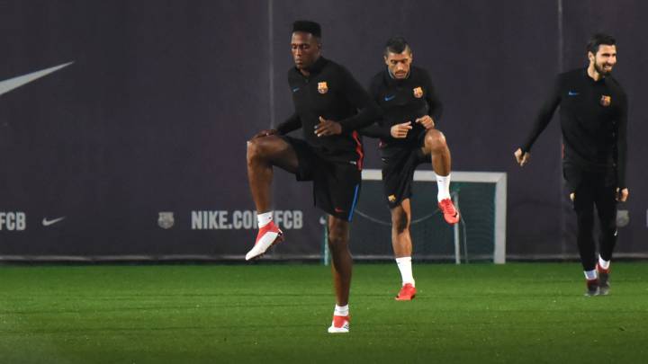 Calienta Yerry Mina: Umtiti, cuatro amarillas en Liga
