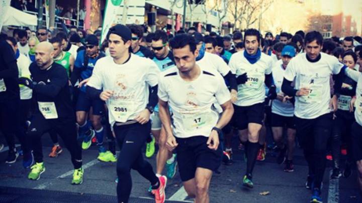 Arbeloa 'funde' a Raúl en la carrera de la Fundación