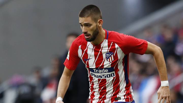 Yannick Carrasco con el Atlético.