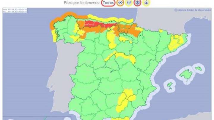 El temporal de frío y nieve amenaza la jornada en España