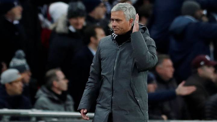 El técnico luso del Manchester United, José Mourinho, durante un partido.