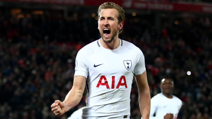 Harry Kane con el Tottenham.