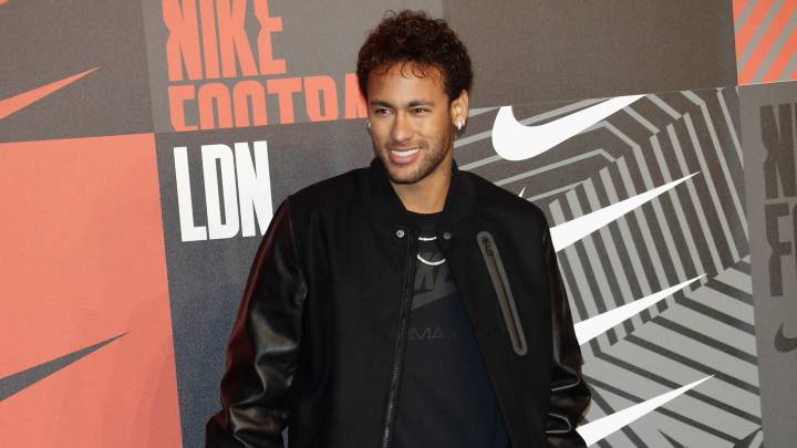 Neymar en un evento de Nike.