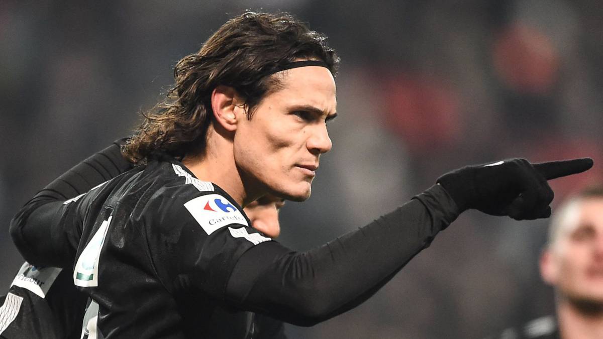 Cavani, jugador del PSG.