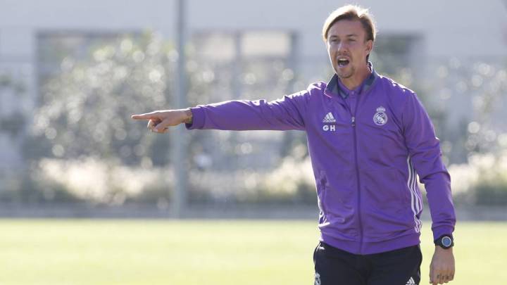 Guti, entrenador del Juvenil A del Real Madrid.