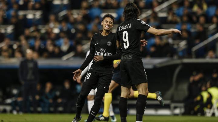Edinson Cavani y Neymar, dos de los señalados del PSG por la prensa francesa.