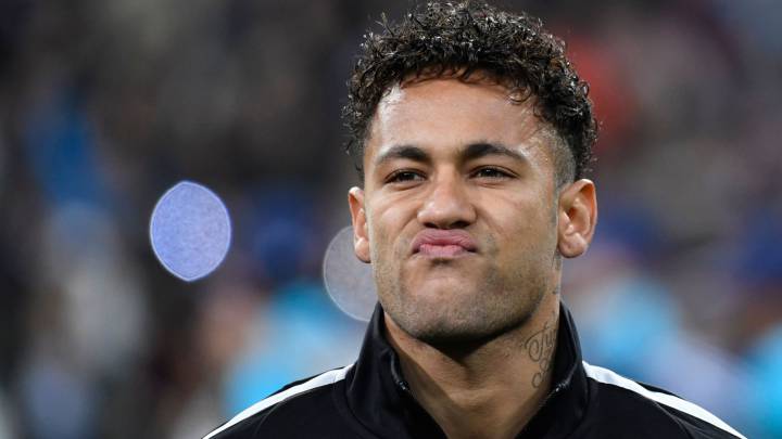 Neymar en el Bernabéu.
