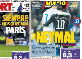 Palos a Neymar en Barcelona