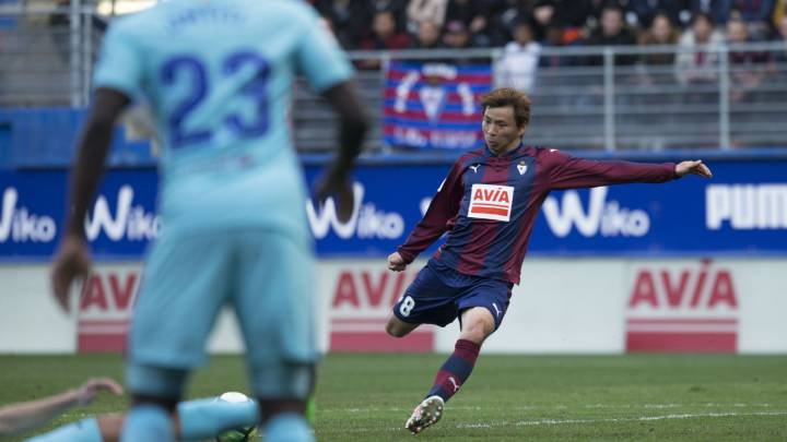 Inui: "La expulsión ha sido una de las claves del partido"