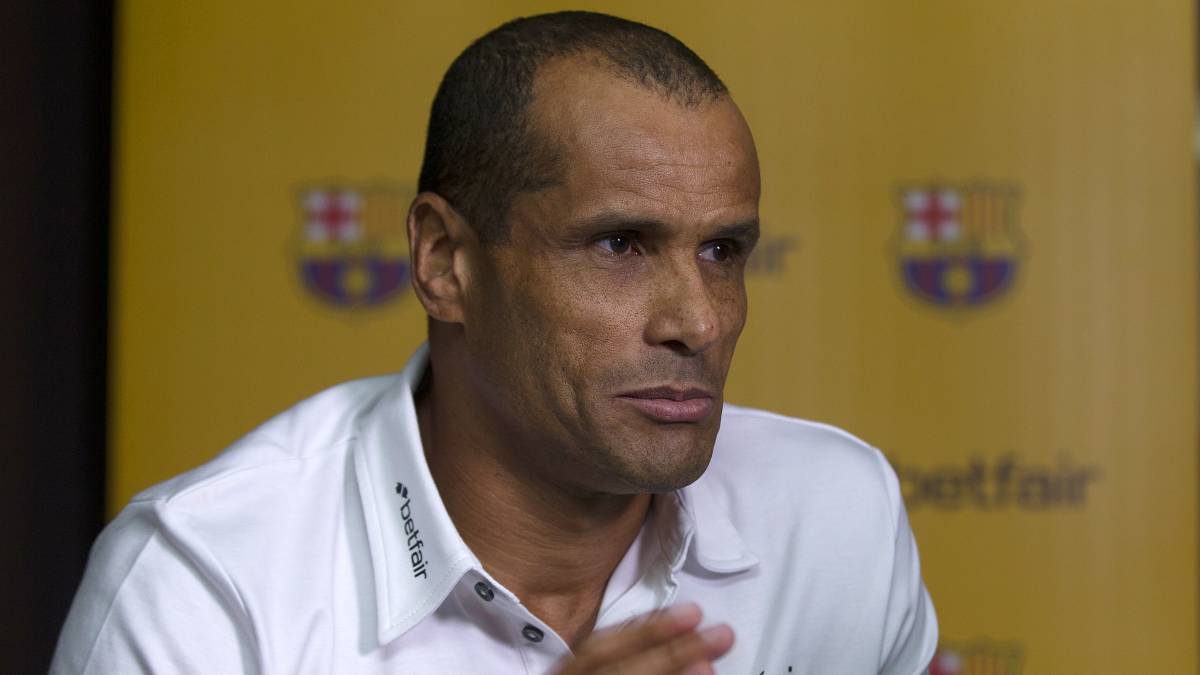 Rivaldo con el Barcelona.