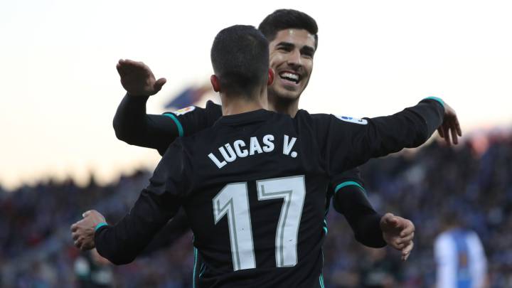 Lucas Vázquez y Asensio: muchos partidos y pocos minutos...
