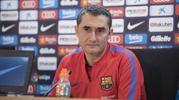 Valverde: "Yo no creo que el Barcelona esté en un bajón..."