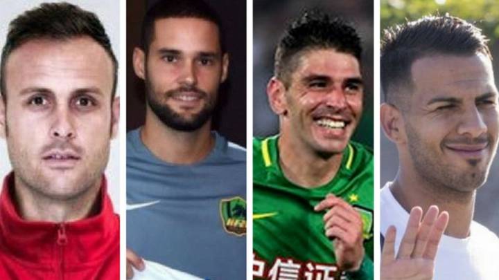 Juan Cala, Mario Suárez, Jonathan Soriano y Jonathan Viera, los cuatro jugadores españoles que este año militarán en la Superliga China.
