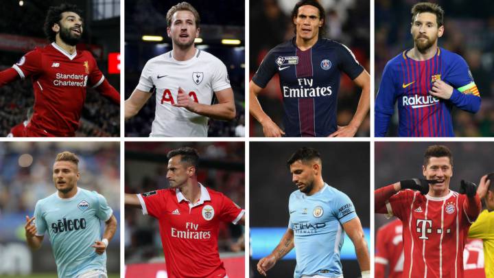 Salah, Kane, Cavani, Messi, Immobile, Jonas, Agüero y Lewandowski luchan por la Bota de Oro.