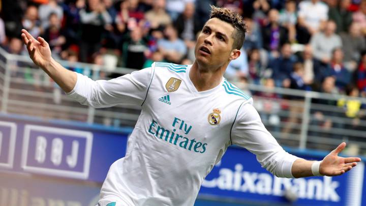 Cristiano celebró así el 0-1 en Eibar.