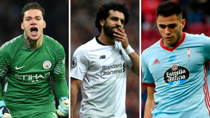 Ederson (Manchester City), Salah (Liverpool) y Maxi Gómez (Celta).