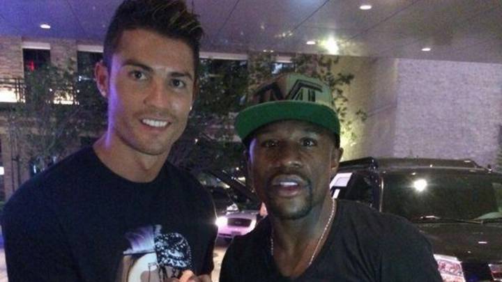 Cristiano y Mayweather.