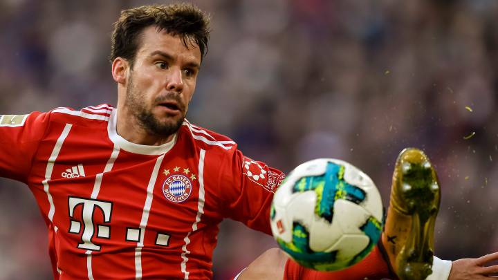 El lateral izquierdo español del Bayern Munich, Juan Bernat, durante un partido.