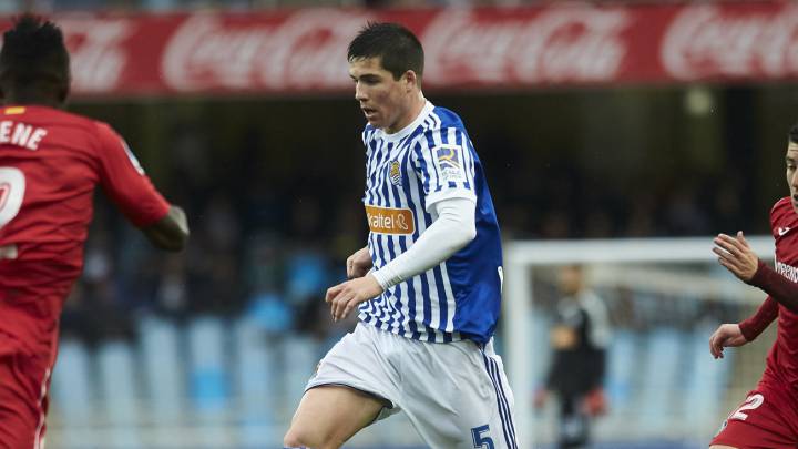 Igor Zubeldia con la Real Sociedad.