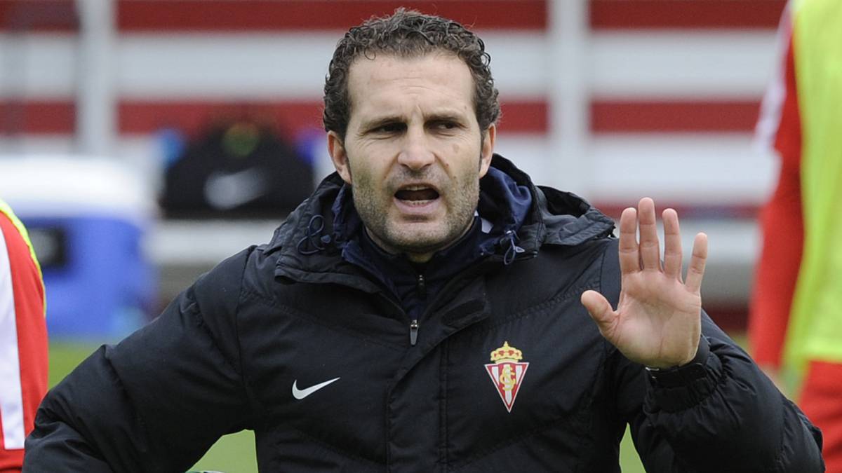 Rubén Baraja,entrenador del Sporting.