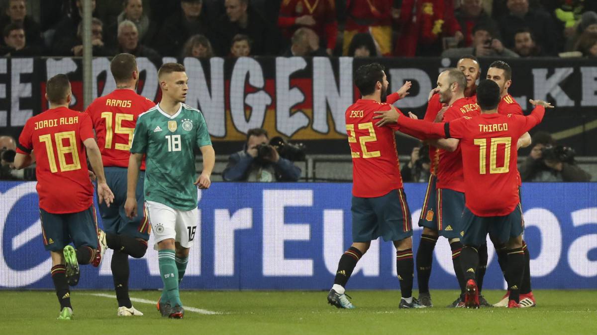 Sigue el Alemania-España, directo online, amistoso, hoy, 23 de marzo a las 20:45.