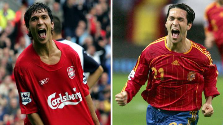 Luis García con Liverpool y España.