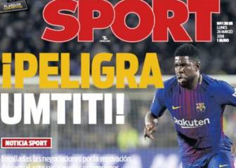 Prensa de Barcelona dice que Umtiti se aleja del equipo