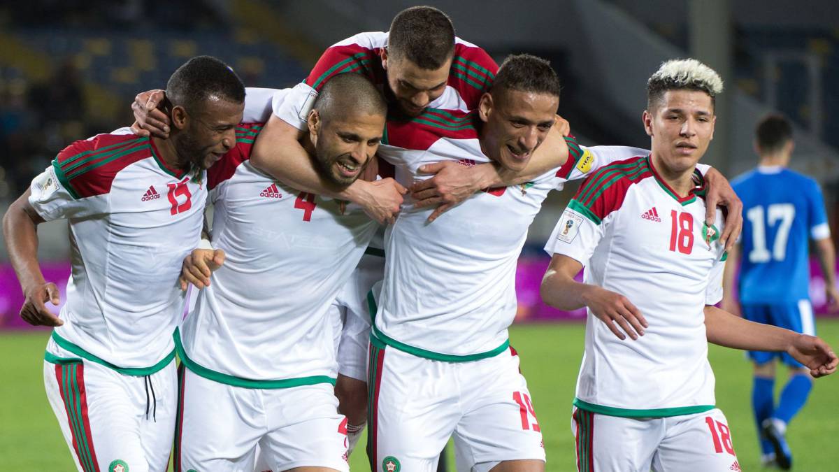 Achraf jugó los 90' en el triunfo de Marruecos ante Uzbekistán