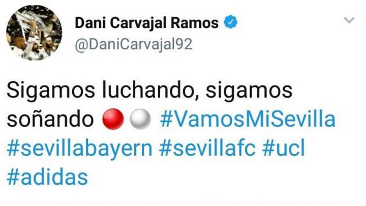 Error de la cuenta de Twitter de Carvajal.