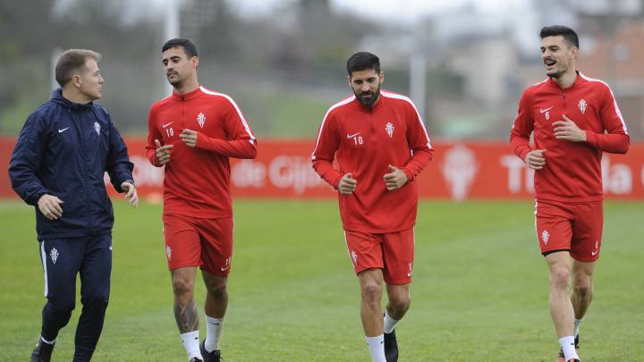 Entrenamiento del Sporting