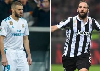 Higuaín 'señala' a Benzema