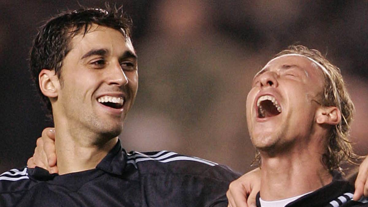 El subidón de Guti y Arbeloa tras la eliminación del Barcelona