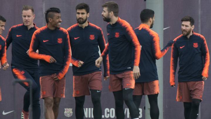 Entrenamiento del Barcelona