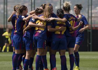 Manita del Barça al Sevilla para seguir la estela del Atleti