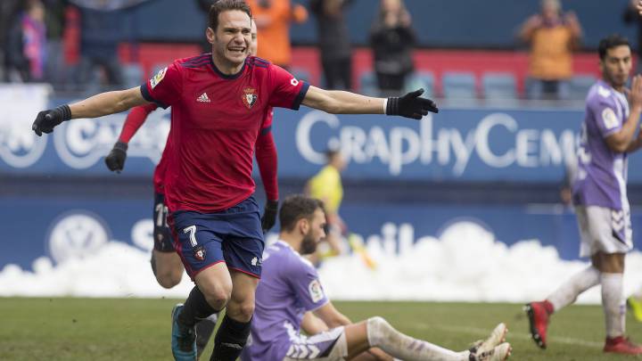David Rodríguez con Osasuna.