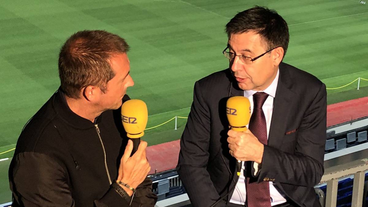 Manu Carreño y Josep María Bartomeu