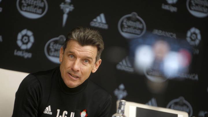 Juan Carlos Unzué durante la rueda de Prensa