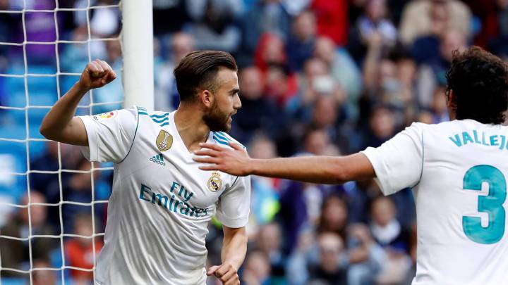 Borja Mayoral celebra su gol ante el Leganés.