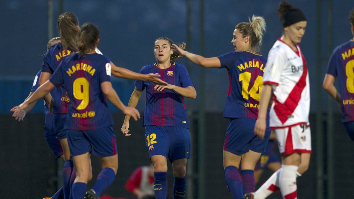 El Barcelona goleó al Rayo.