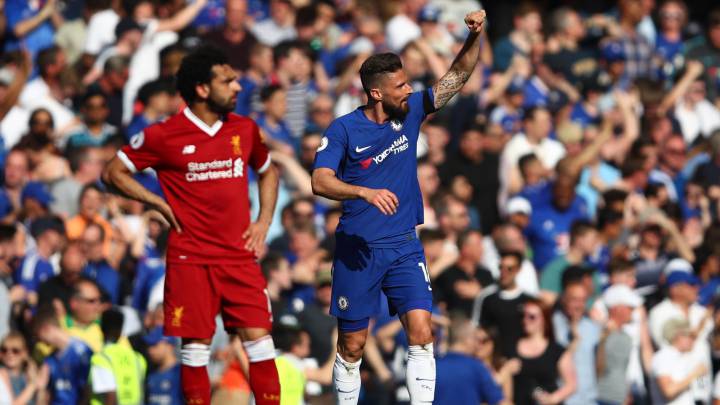 Giroud complica al Liverpool su puesto para jugar la Champions