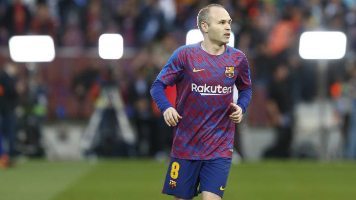 El centrocampista español del Barcelona, Andrés Iniesta.