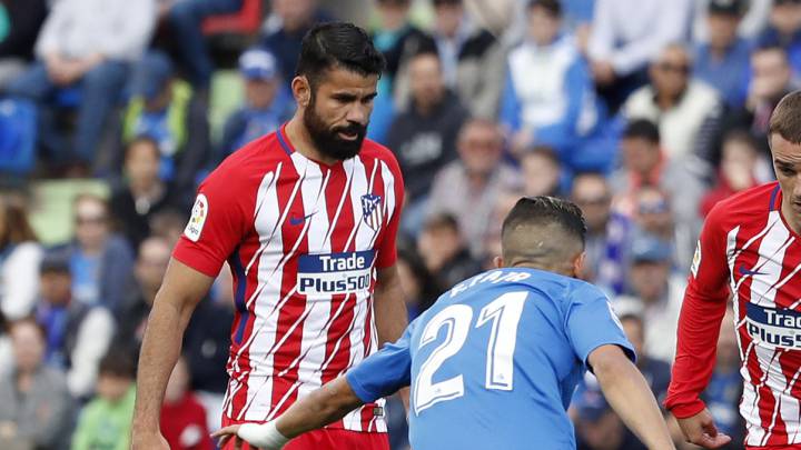 Diego Costa contra el Getafe.