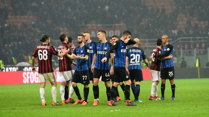 Inter-Milan, partido de la Serie A