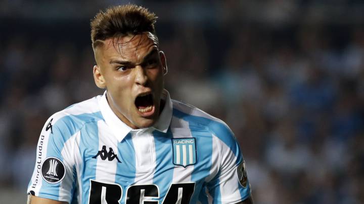 Lautaro Martínez con Racing.